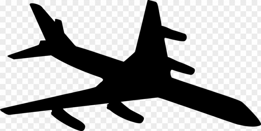 Airplane Silhouette Aircraft Clip Art PNG