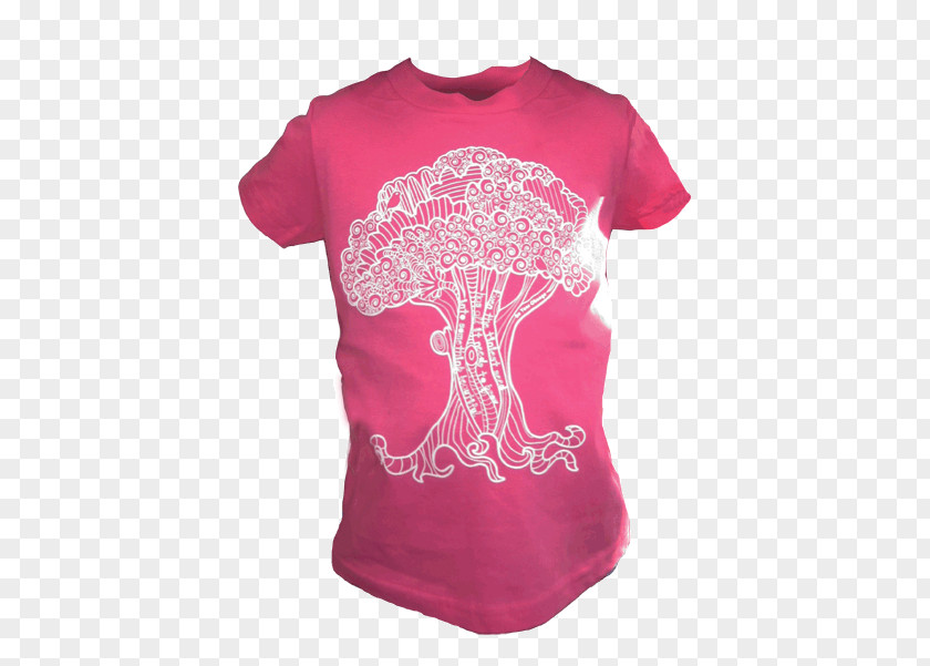 Dream Garden T-shirt Shoulder Sleeve Pink M PNG