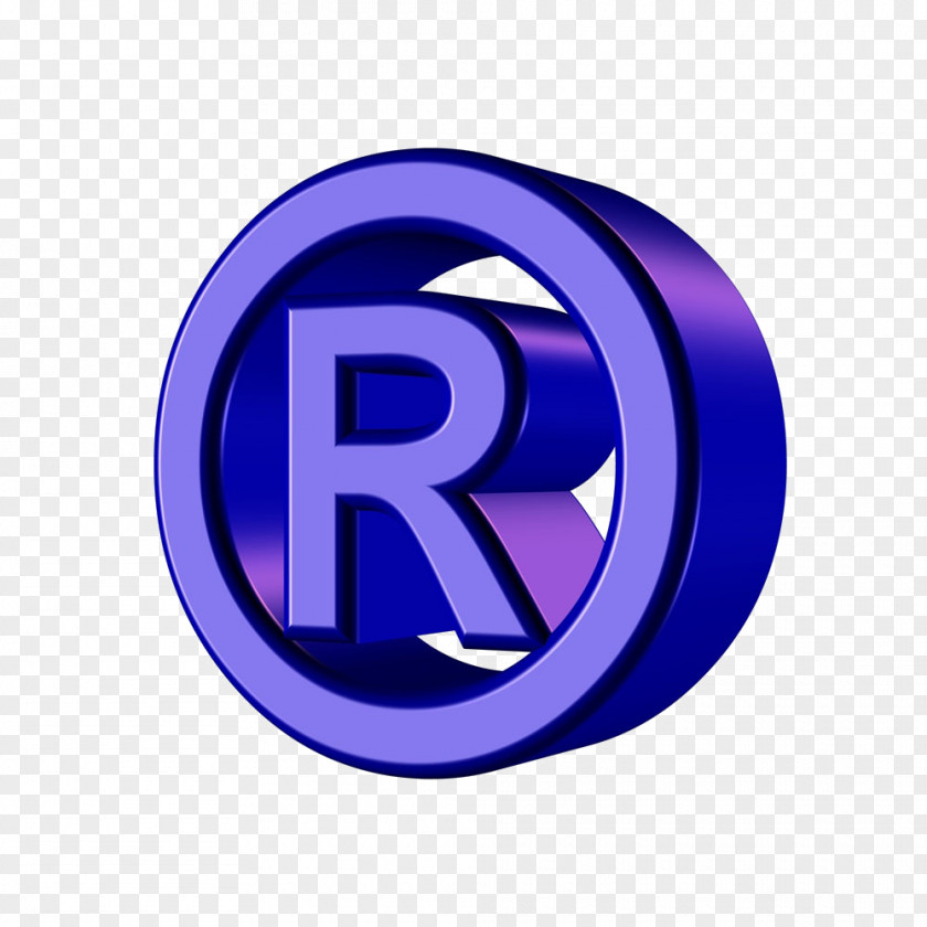Three-dimensional Image Circle Of The Letter R Registered Trademark Symbol PNG