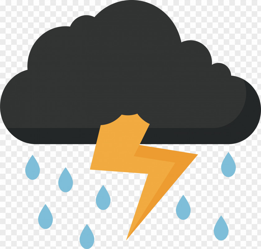 Thunder, Rain, Sky Thunder Lightning Clip Art PNG