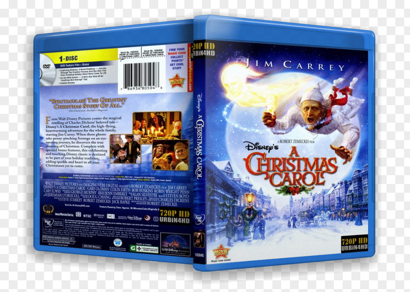 Dvd Blu-ray Disc DVD A Christmas Carol Brand PNG