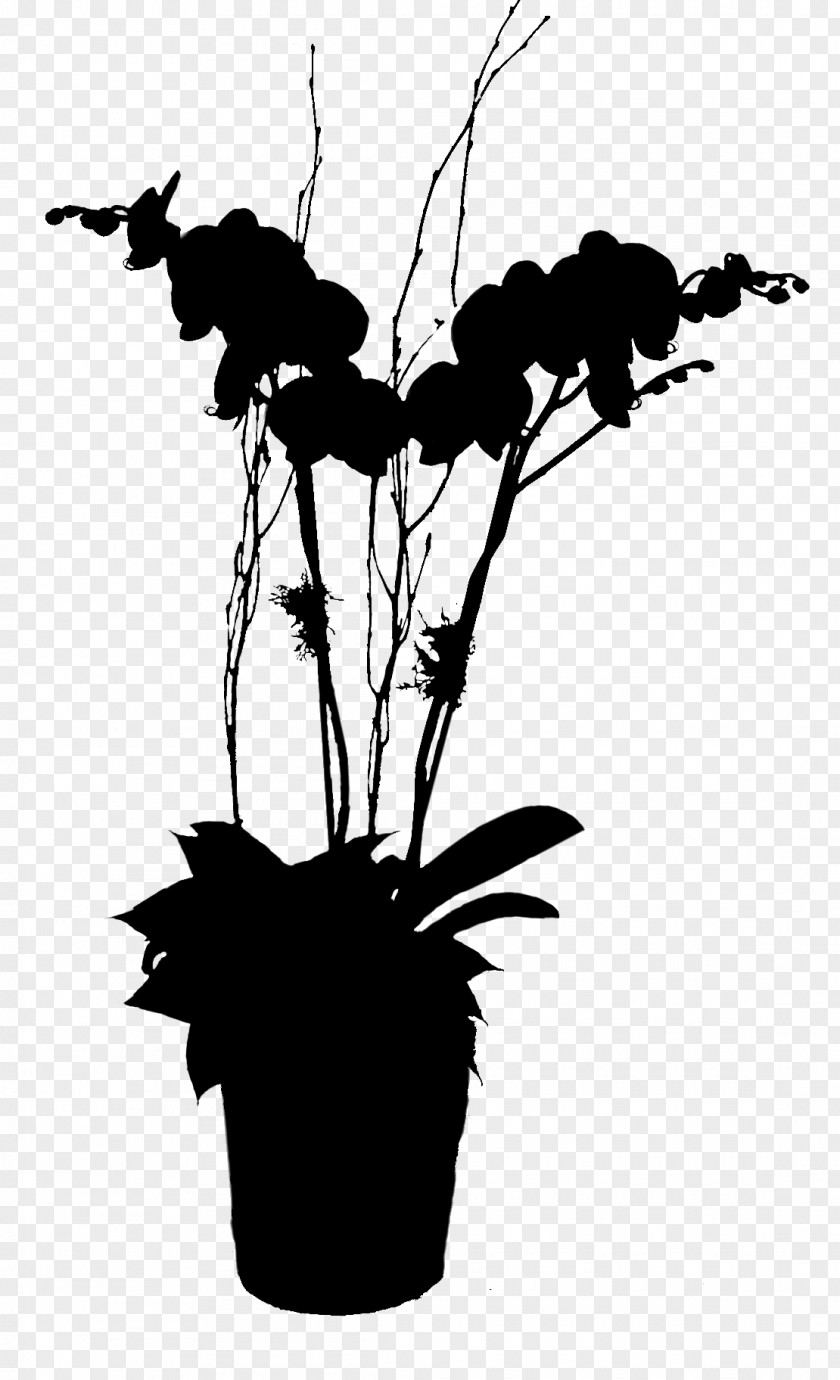 Flower Plant Stem Leaf Illustration Silhouette PNG