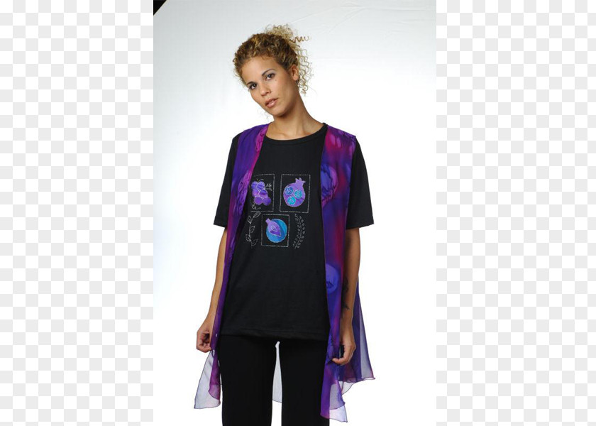 Hand Painted Grapes T-shirt Sleeve Shoulder Outerwear Costume PNG