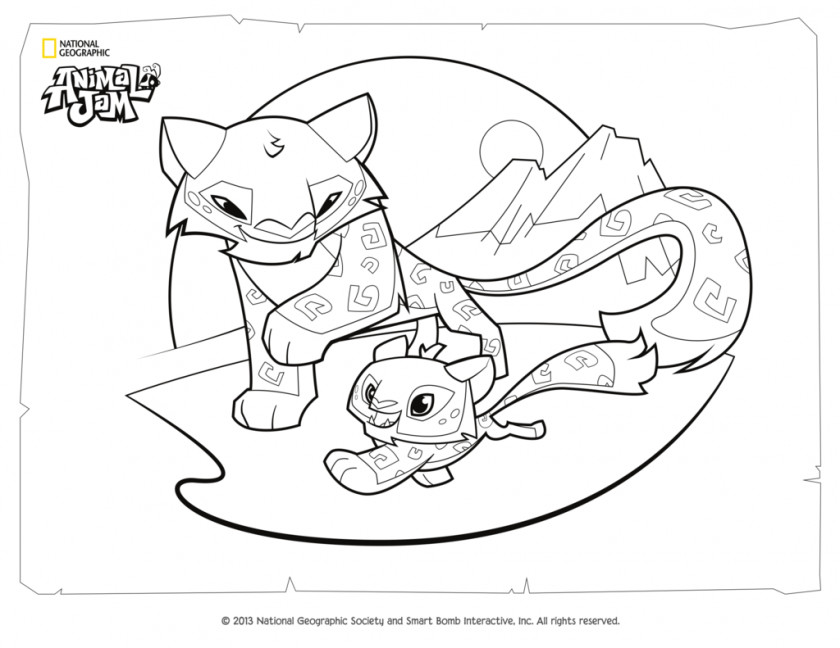 Snow Leopard Cliparts National Geographic Animal Jam Coloring Book Lion Tiger PNG