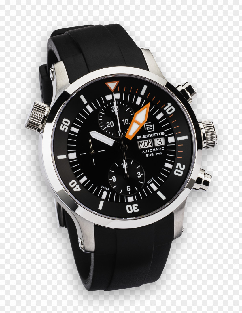 Watch Automatic Chronograph Swiss Made Diving PNG
