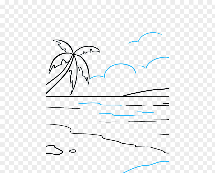 Beach Business Drawing Wind Wave Ocean Line Art Sea PNG