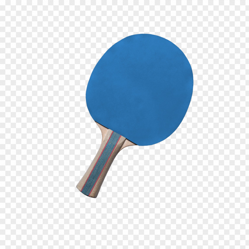 Blue Table Tennis Bat Racket Sport PNG