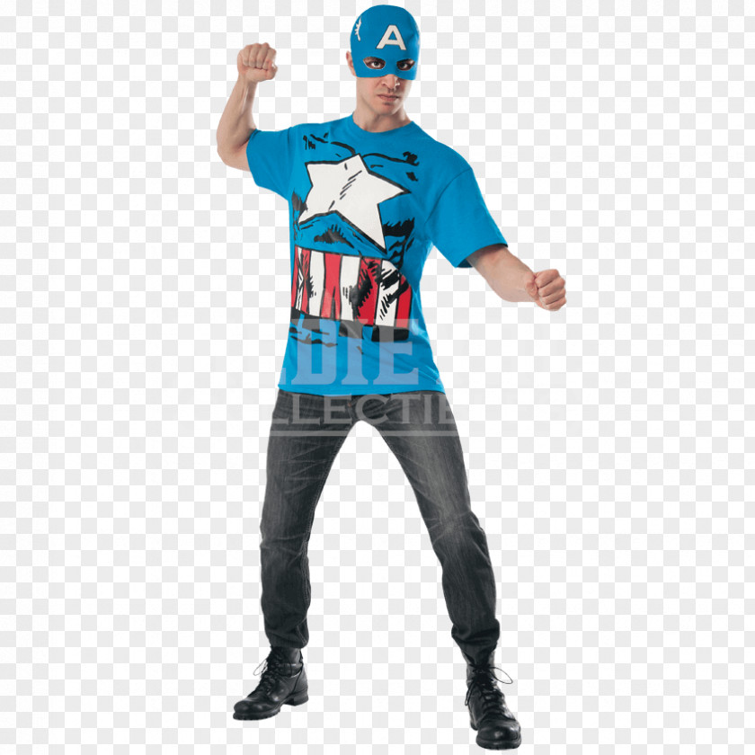 Captain America T-shirt Black Panther Costume PNG