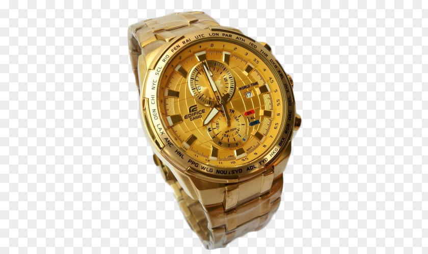 Louis Vuitton Shoes For Women Gold Watch Strap Casio Edifice PNG