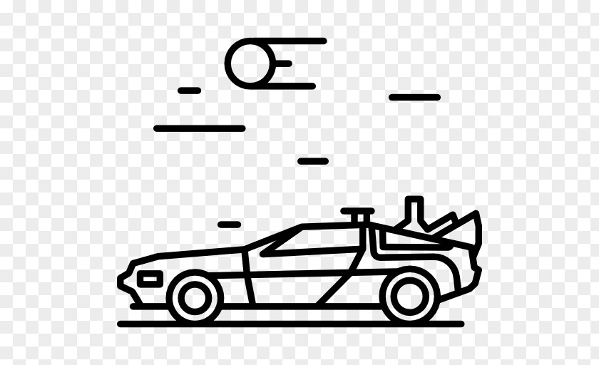 Science Fiction Fonts Back To The Future DeLorean Time Machine Clip Art PNG