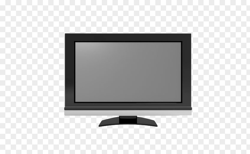 Hand Painted Black TV Television Set Cinema PNG