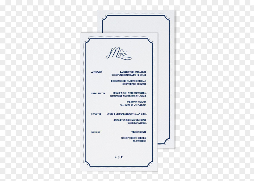 Retro Menu Paper Font PNG