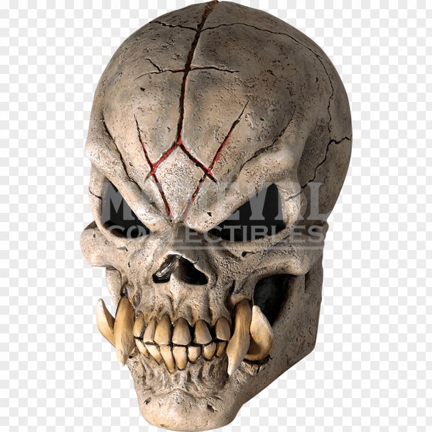 Skull Human Skeleton Mask Halloween Costume PNG