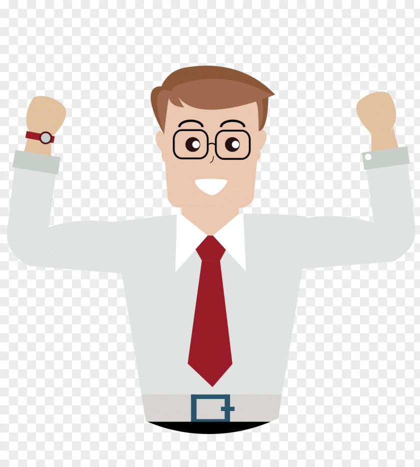 A Man With His Hands Up Cartoon Adobe Illustrator PNG