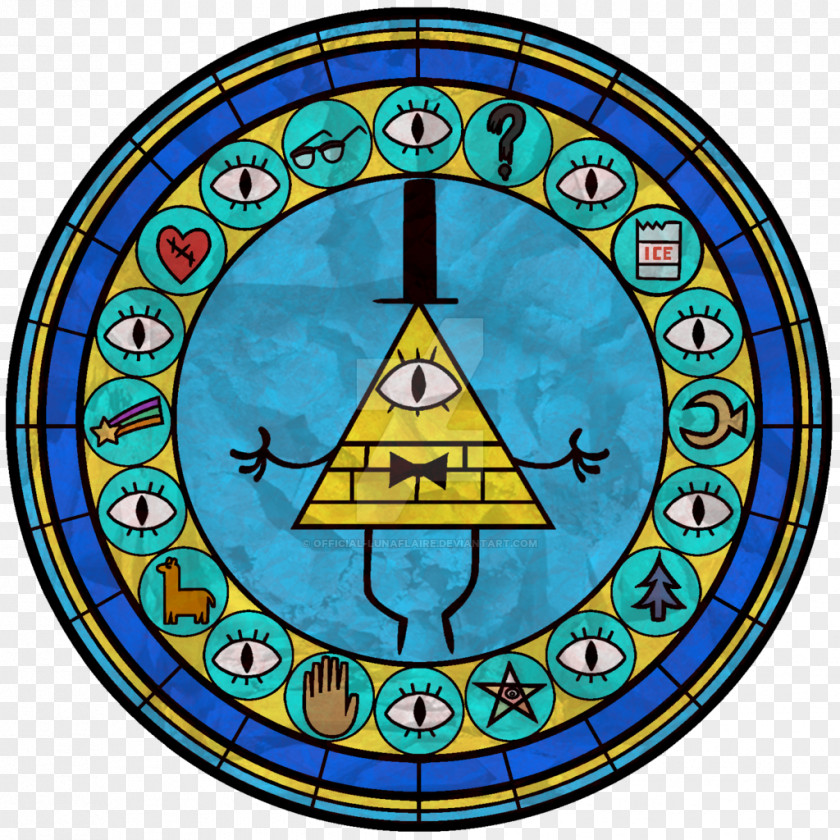 Bill Goldberg Cipher Stained Glass Grunkle Stan Dipper Pines PNG