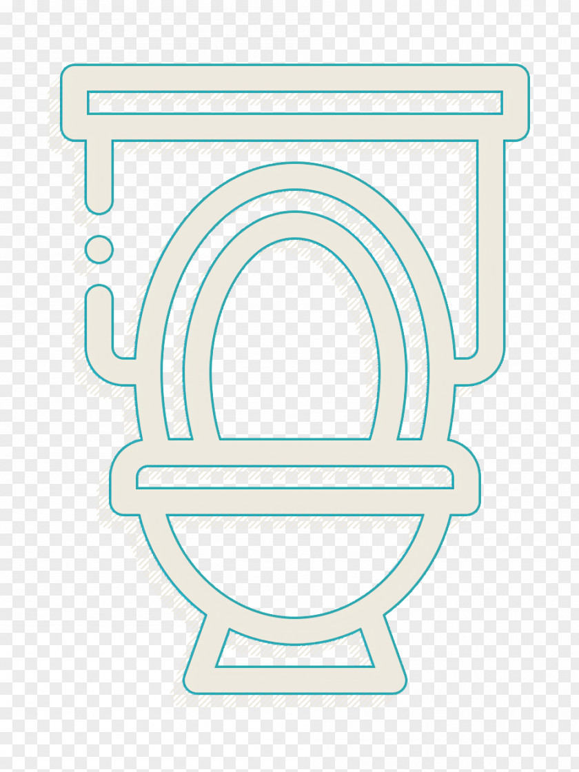 Emblem Neon Bathroom Icon Toilet PNG