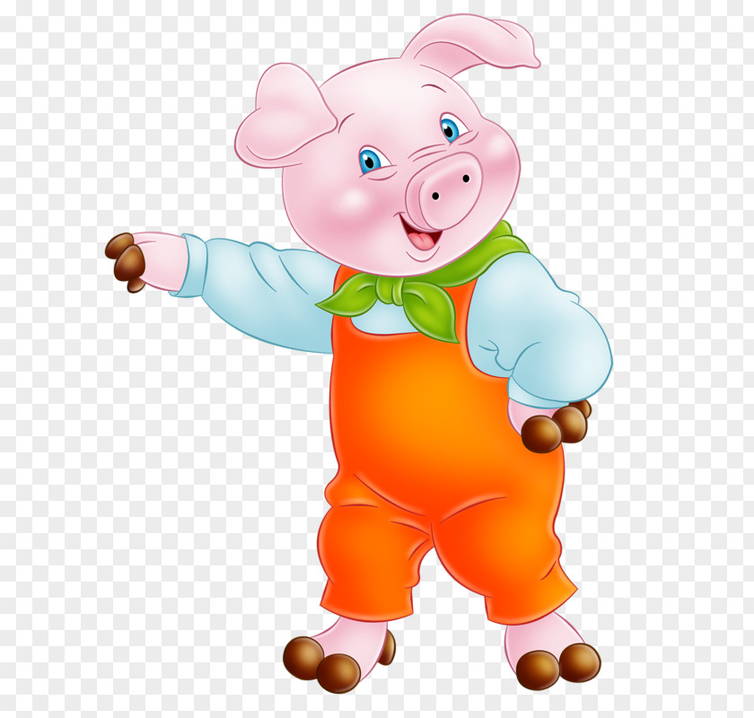 Pig The Three Little Pigs Domestic Big Bad Wolf Drawing PNG