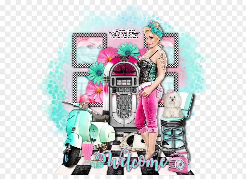 Welcome Lady Graphic Design Pink M PNG