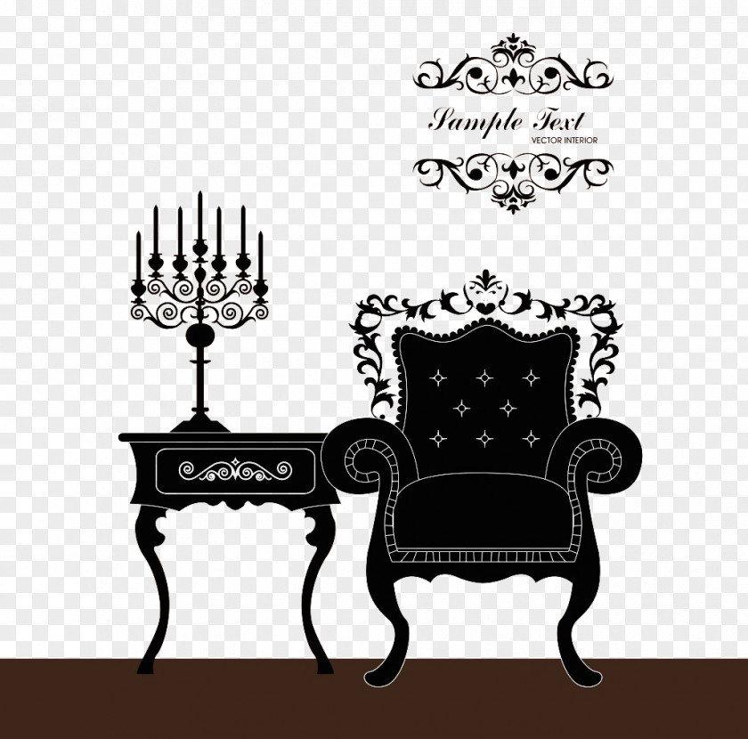 European Luxury Sofa Decoration Table Furniture Poster PNG