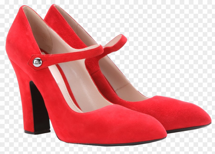 Miu Suede High-heeled Shoe Mary Jane PNG