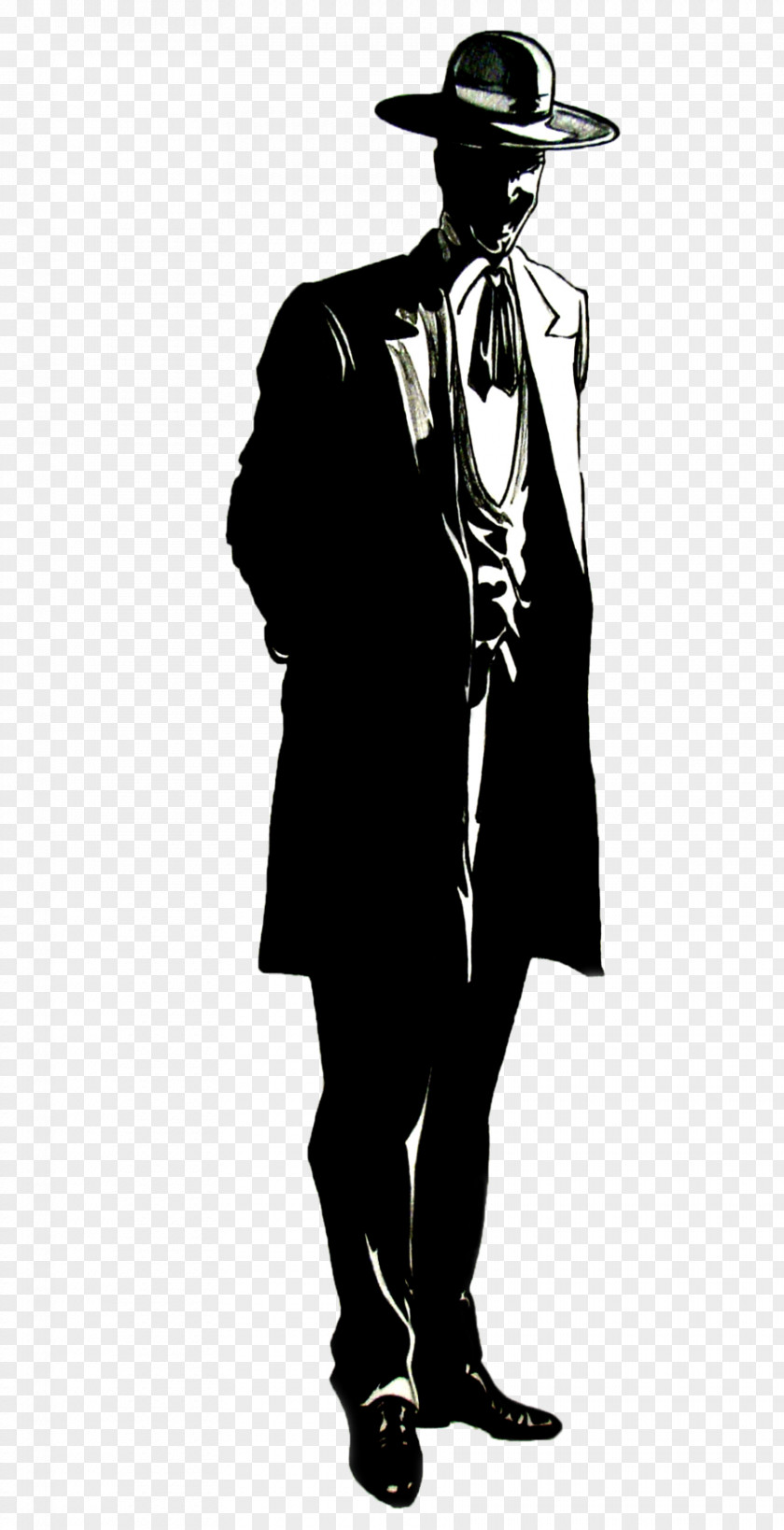 Silhouette Tuxedo PNG