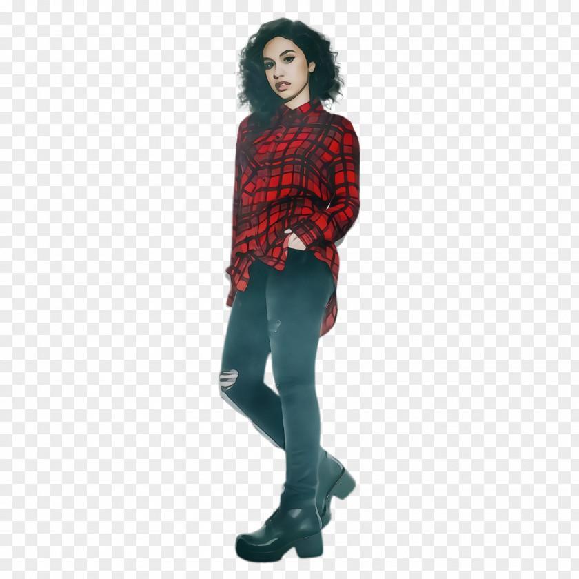 Wool Denim Tartan Outerwear PNG