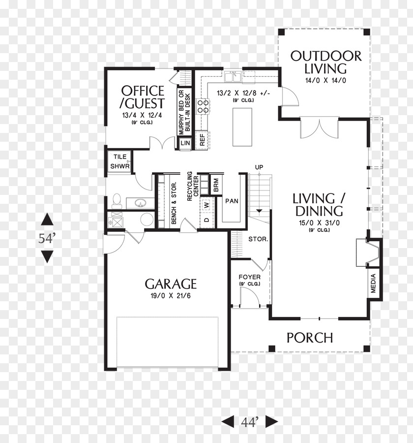 Car Floor Plan Line PNG