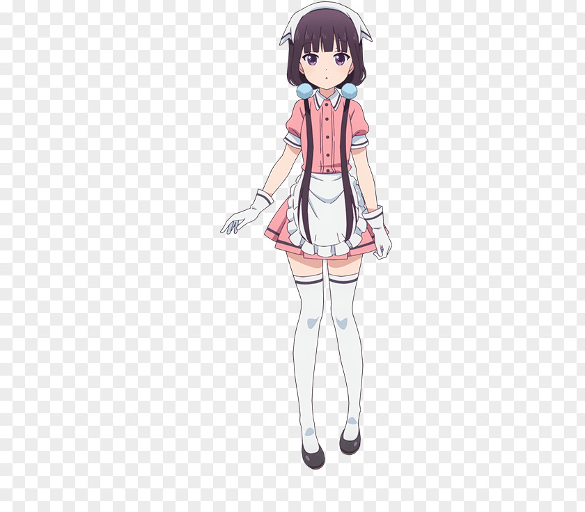 Cosplay Blend S Costume French Maid Wig PNG