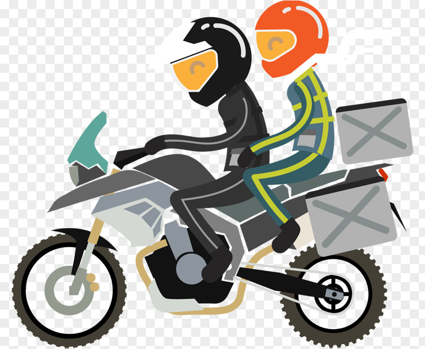 Happy Woman Motorcycle Touring Vehicle Motoclub Clip Art PNG