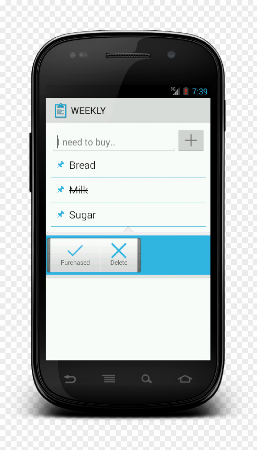 Shopping List Feature Phone Smartphone Mobile Phones Weather Forecasting PNG