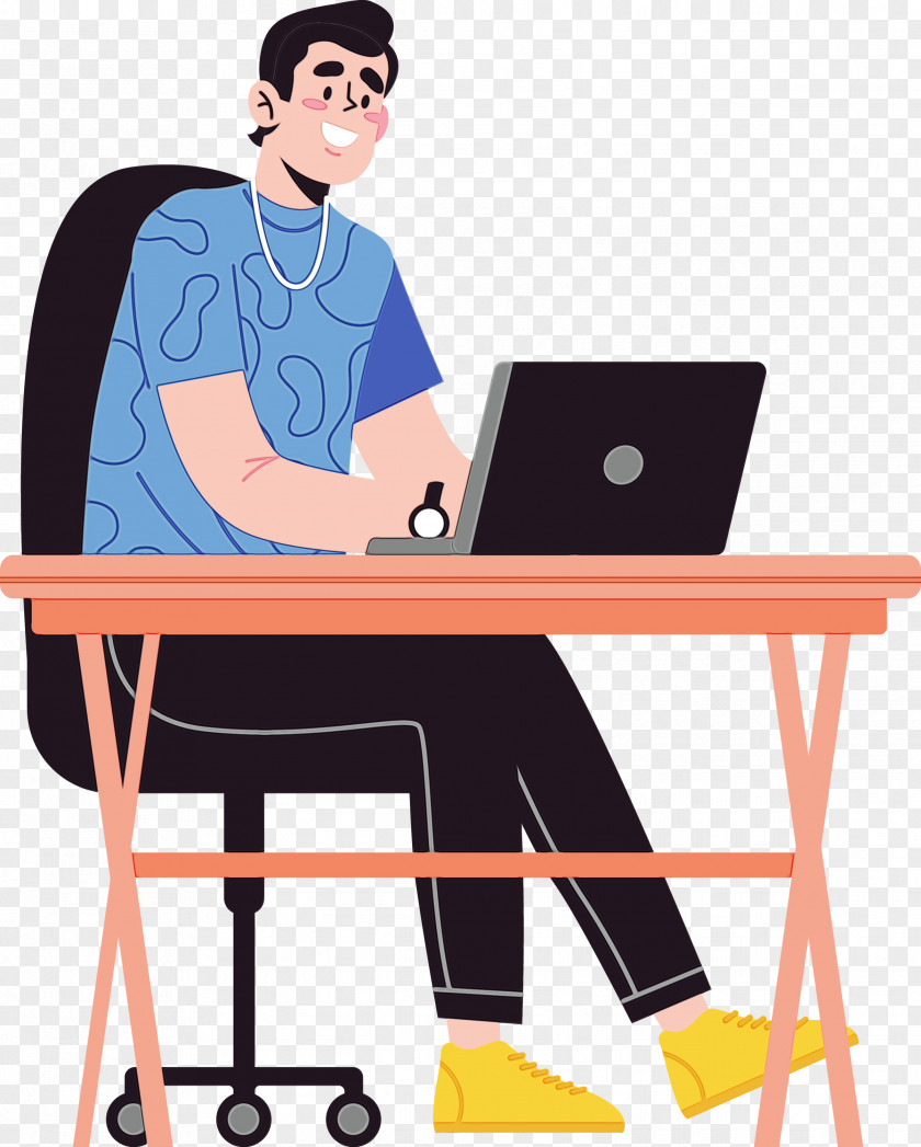 Sitting Desk Angle Chair Text PNG