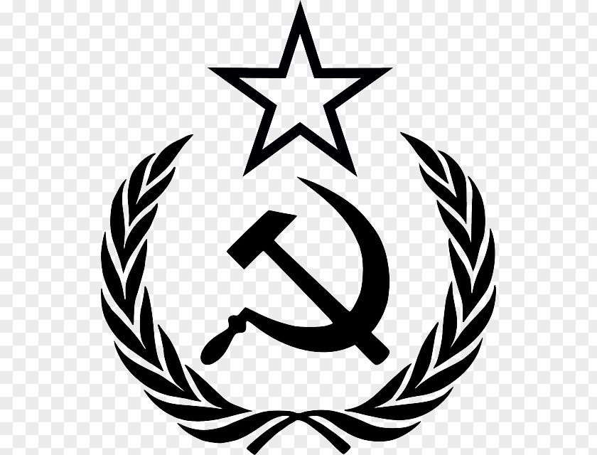 Soviet Union Hammer And Sickle Russian Revolution Clip Art PNG
