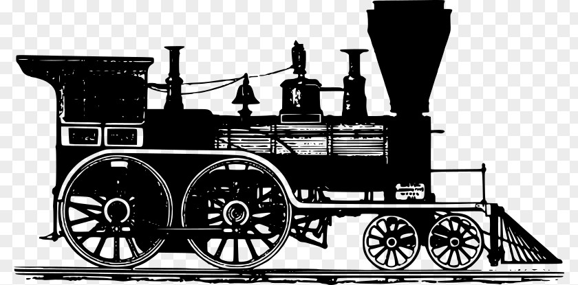Steam Locomotive Rail Transport Train Clip Art PNG