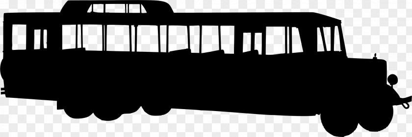 Bus Silhouette Clip Art PNG