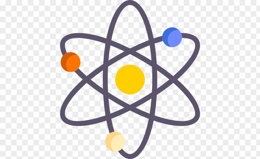 Flat Planet Atomic Nucleus Symbol Nuclear Fission PNG