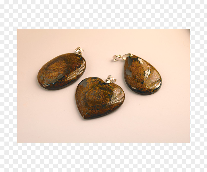 Gemstone Locket Earring Amber PNG