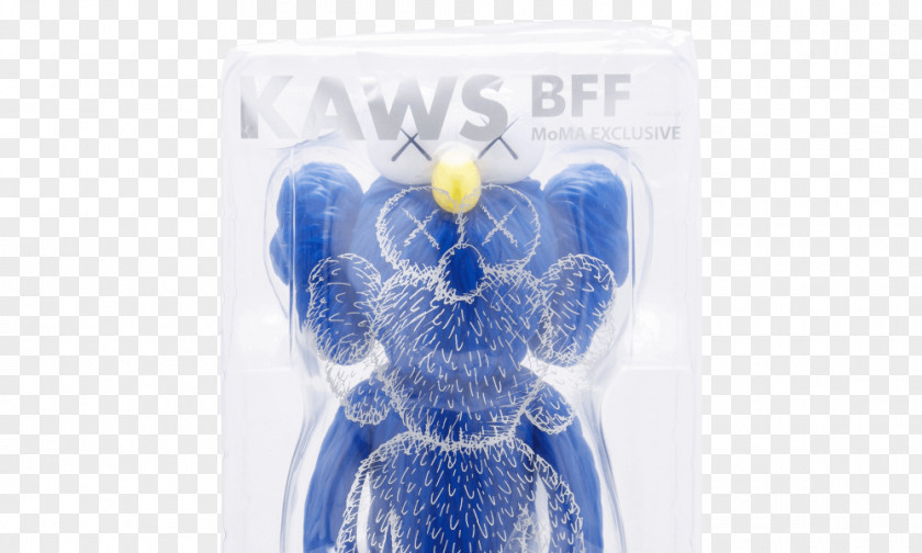 Kaws Blue Designer Toy Plush Wallpaper PNG