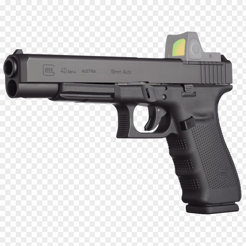9mm Glock 10mm Auto Firearm 克拉克40 Pistol PNG