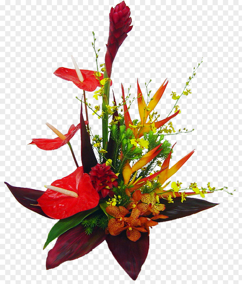 Artificial Flower Anthurium Floral Design PNG