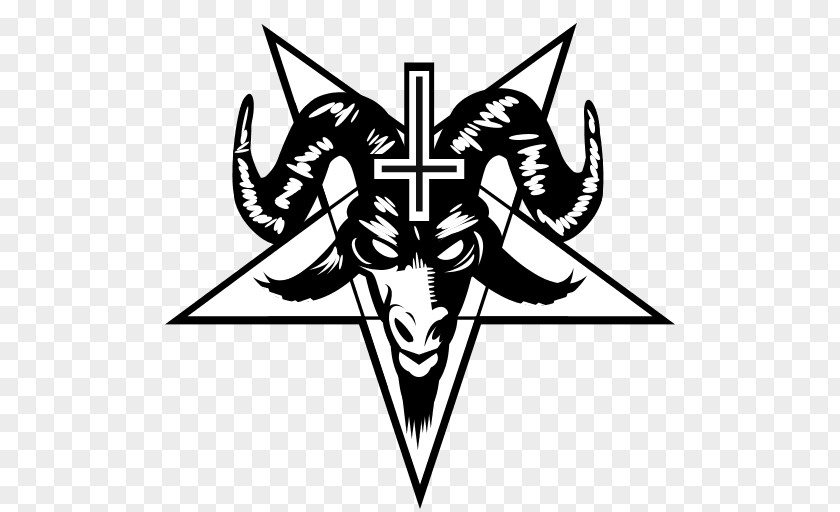 Satan Pentagram Baphomet Satanism T-shirt PNG