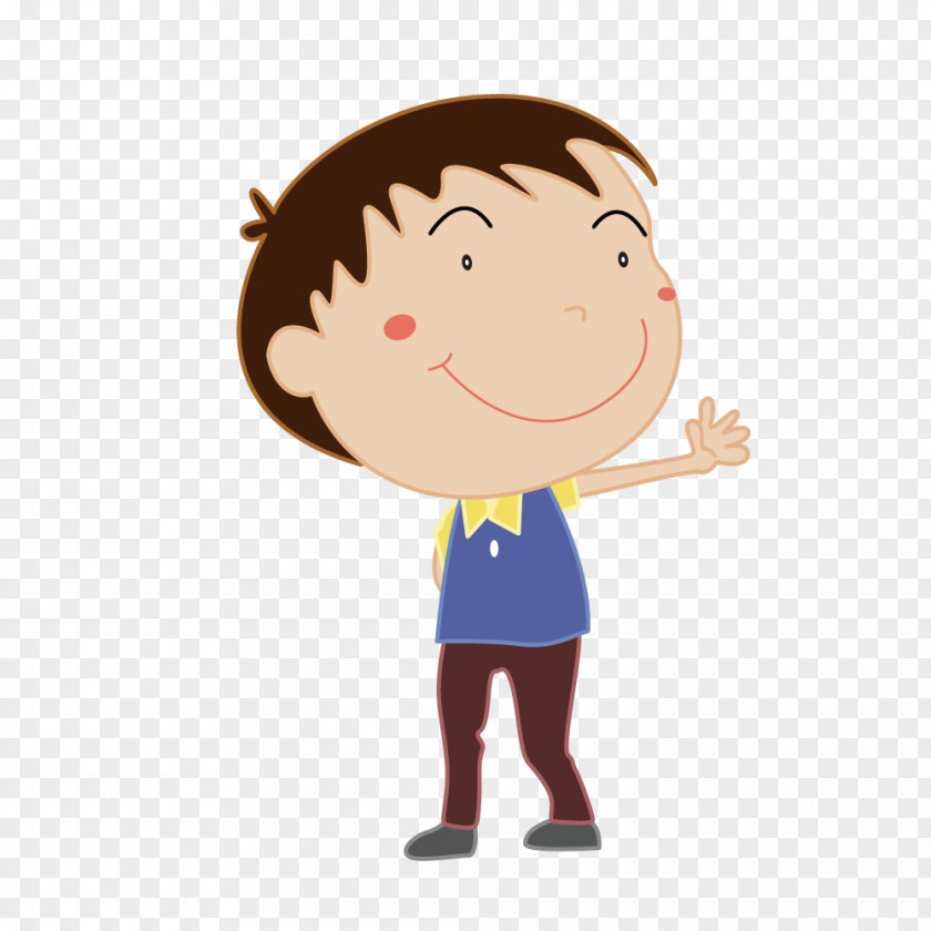 Vector Drawing Smiley Face Blue Shirt Boy Royalty-free Stock Photography Illustration PNG