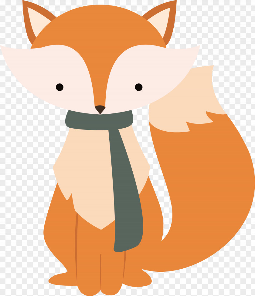 Yellow Fox Vector Computer File PNG