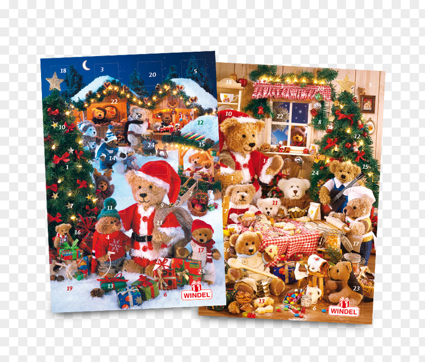 Christmas Countdown Ornament Collage PNG