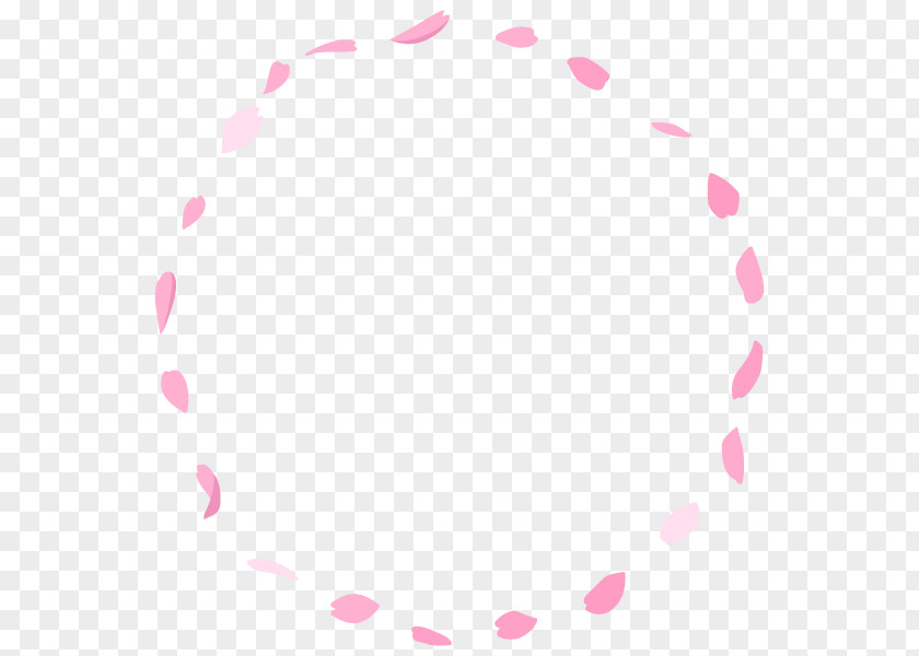 Collection Petals Circle Point Magenta PNG