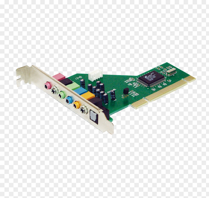 Computer Sound Cards & Audio Adapters Conventional PCI Game Port 5.1 Surround PNG