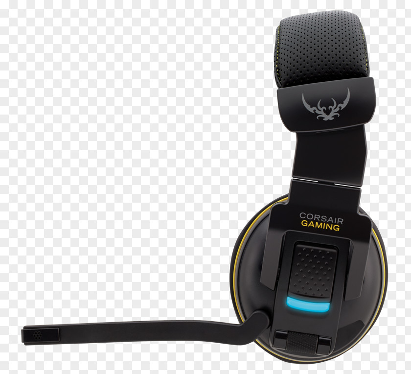 GREYHAWK (EU) 7.1 Surround Sound Corsair Components MicrophoneCorsair Wireless Headset Yellow Gaming H2100 Dolby PNG