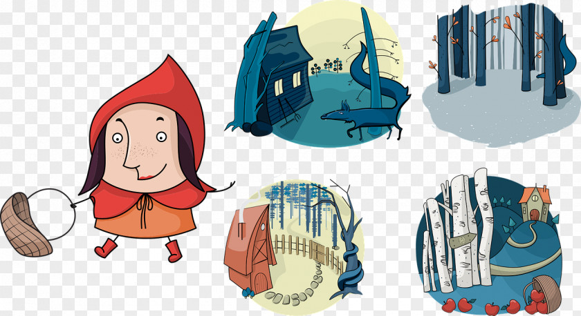 Painting Little Red Riding Hood Vector Graphics Image Illustration Stock.xchng PNG