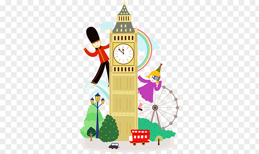 Paris Clock Tower Tourist Attractions Tour De LHorloge London Eye Big Ben Attraction Illustration PNG