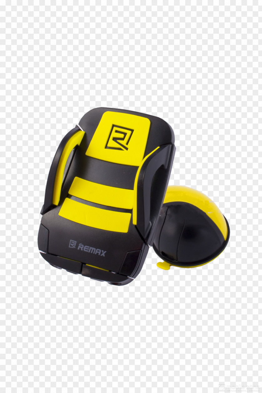 Remax RM-C04 Black-Yellow Protective Gear In Sports Car PNG