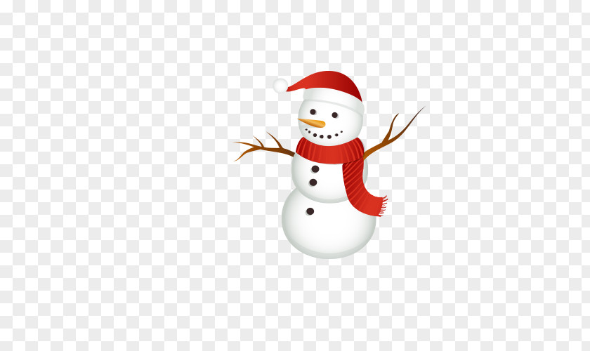 Snowman Santa Claus Christmas Ornament Scarf PNG